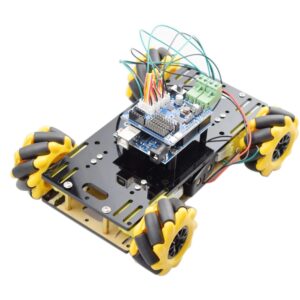 New Style Mini RC Mecanum Wheel Omni Robot Car Chassis Kit with TT Motor for Arduino Raspberry Pi Mixly Scratch Program STEM Toy